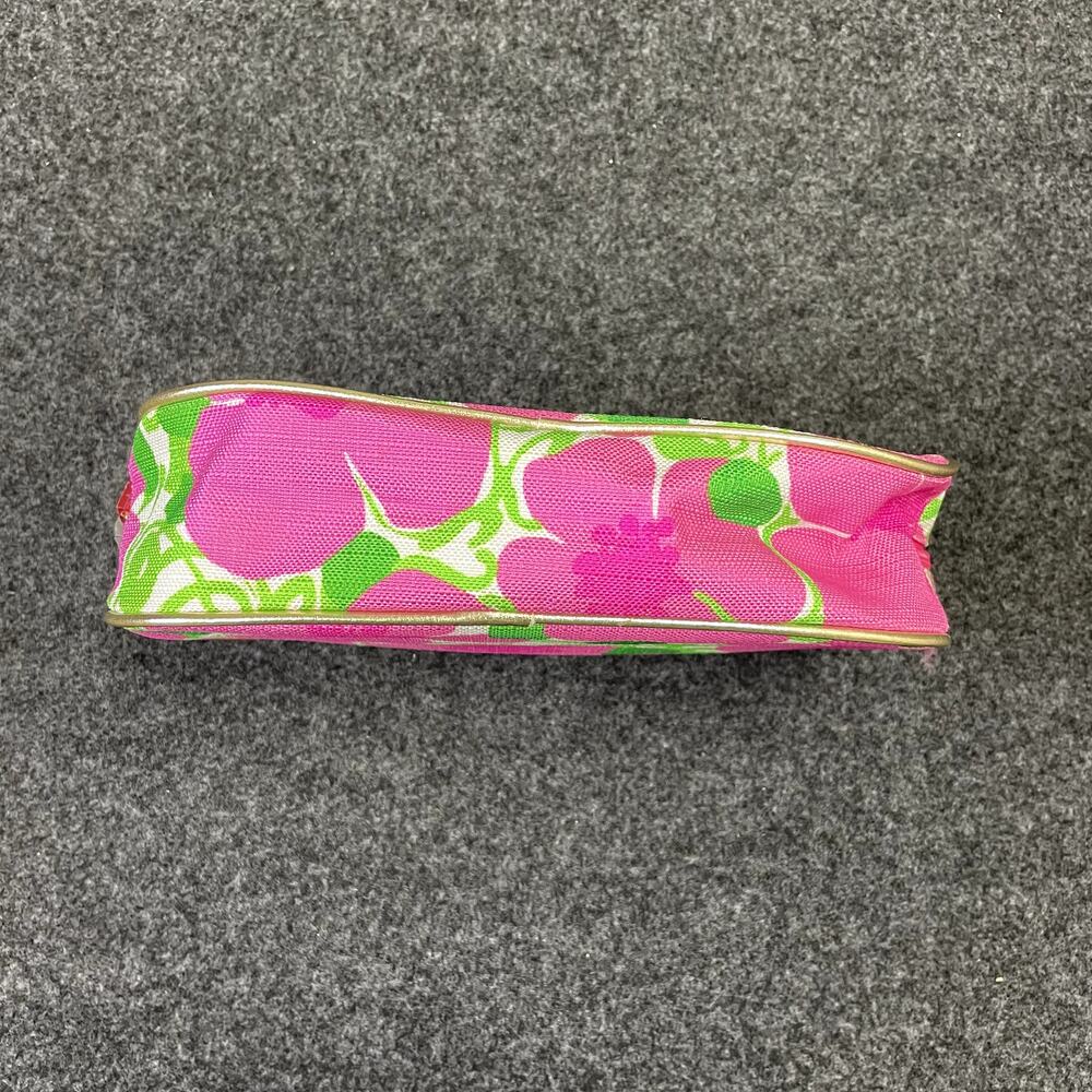 NEW Lilly Pulitzer Estee Lauder Cosmetic Makeup Bag Pink floral  Zipper Pouch - Picture 6 of 11